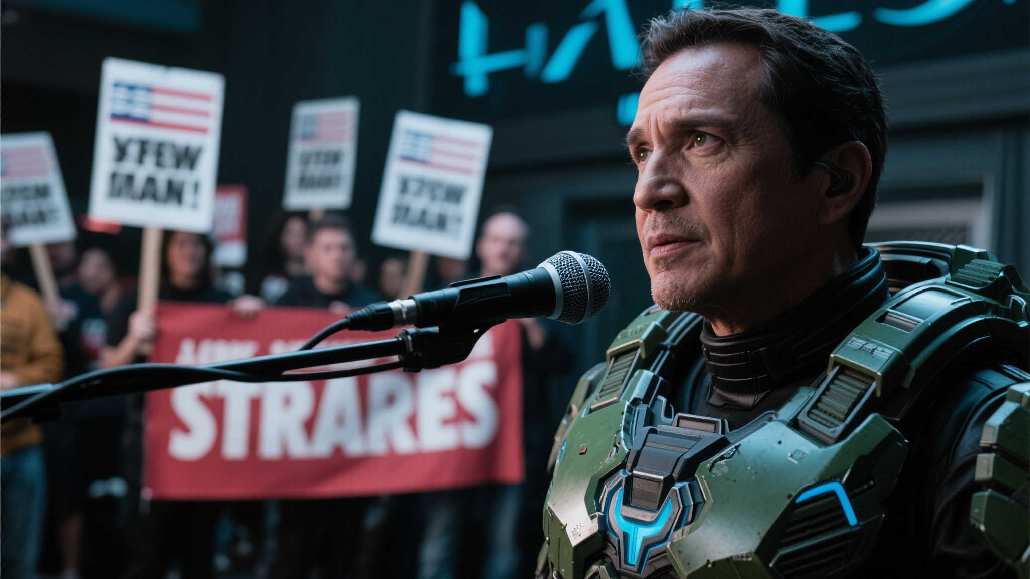 美国游戏配音演员罢工未停:《光环》声优呼吁粉丝支持 美国游戏配音演员罢工未停:《光环》声优呼吁粉丝支持