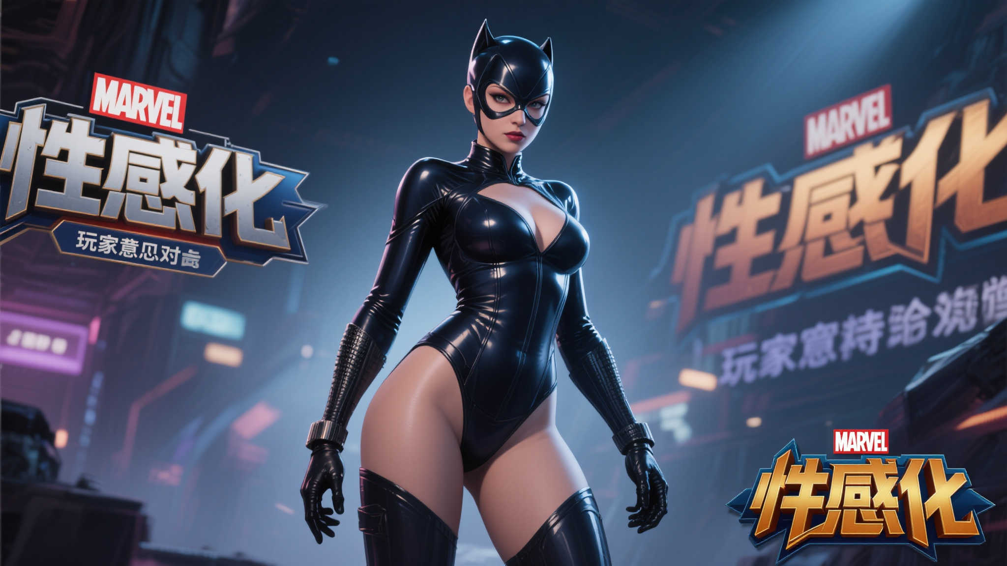 惊艳！《漫威争锋》隐形女模特需展现完美白皙曲线